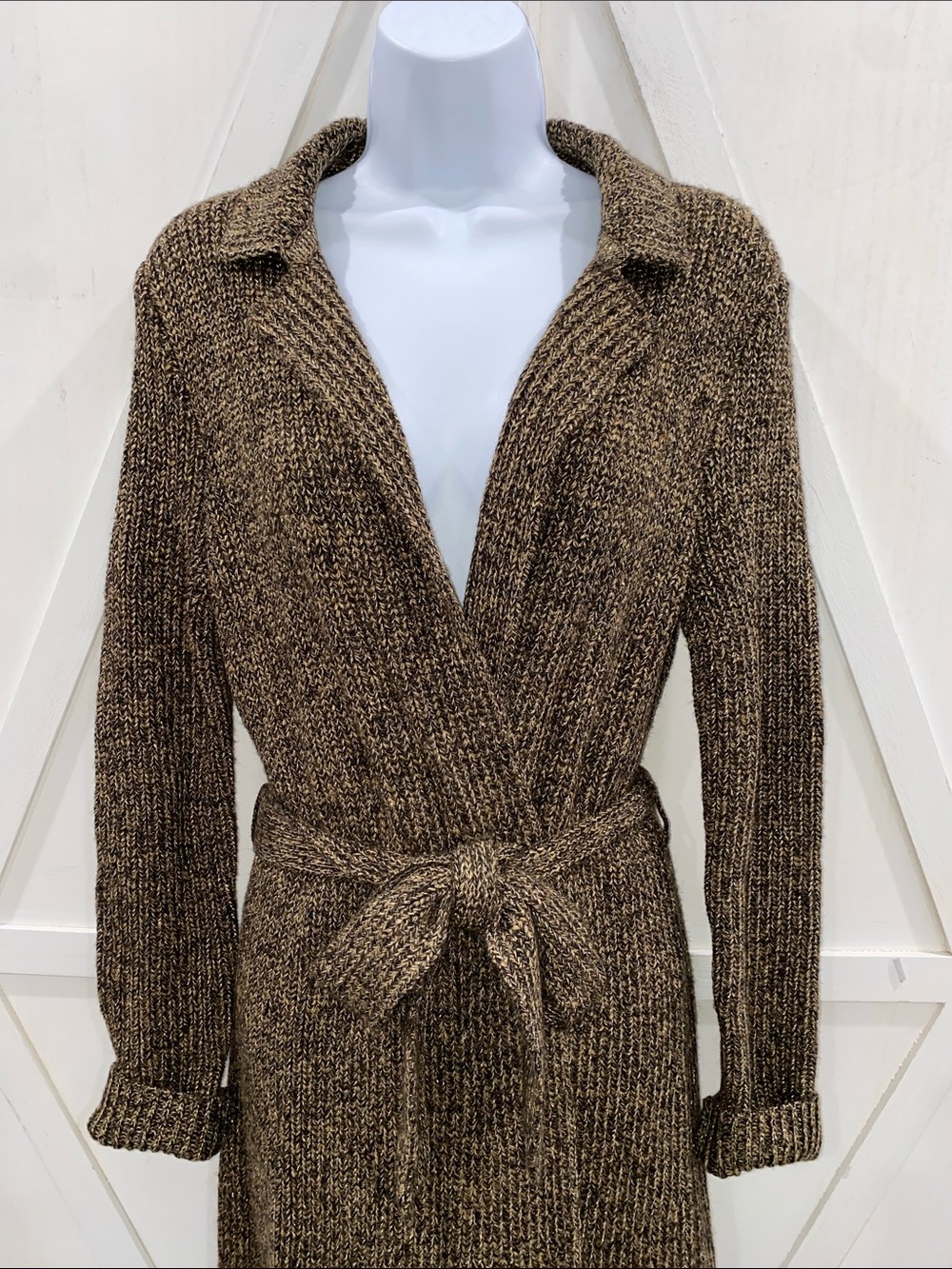 Lauren Ralph Lauren Wool Blend Long Cardigan Knit Size Small - Picture 10 of 11